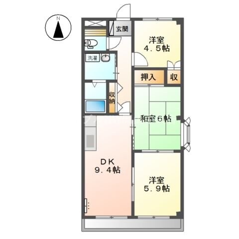 パストラル南町の物件間取画像