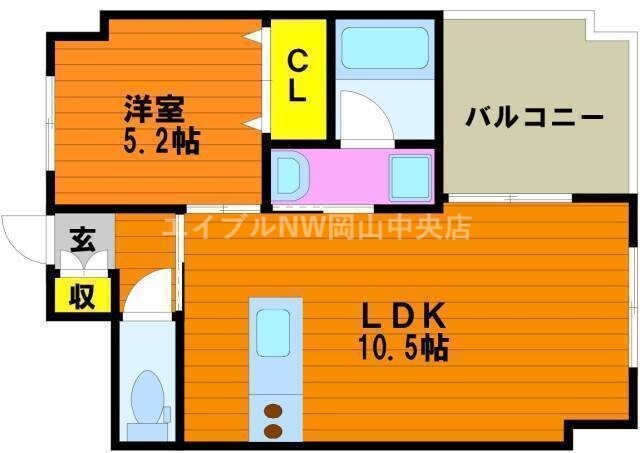 ピュアライン医大東の物件間取画像