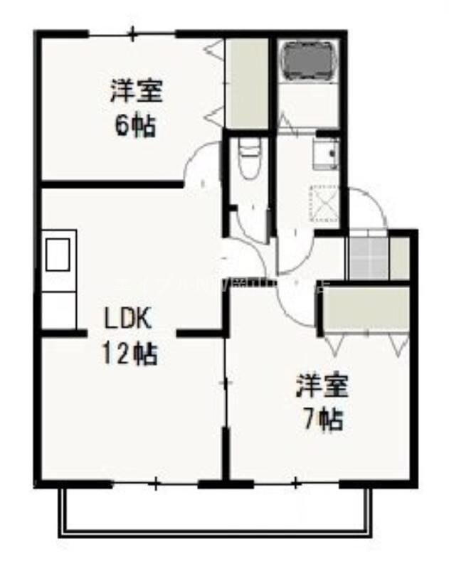 あっぷるはうすＡの物件間取画像