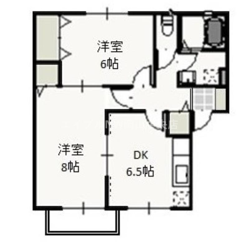 M’s TOWN大安寺　Aの物件間取画像