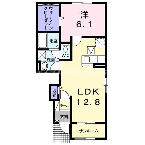 サンシャインヒルズの物件間取画像