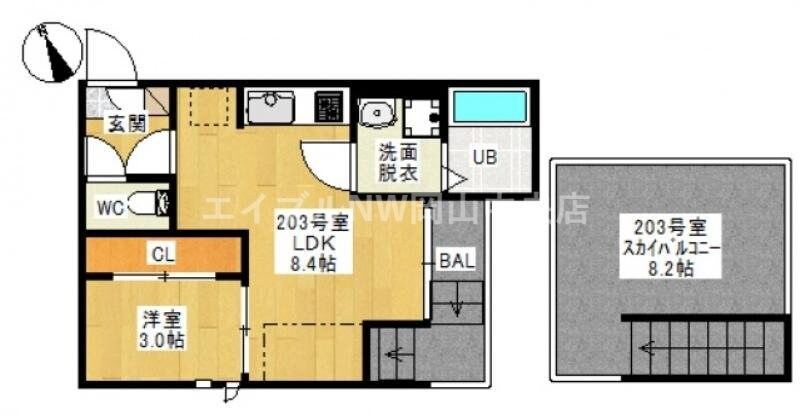 GRANDTIC 南高西の物件間取画像