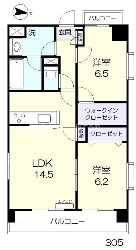 WIN北方の物件間取画像