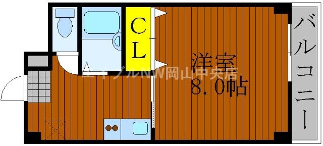 ベルメゾン山田Ⅱ号館の物件間取画像