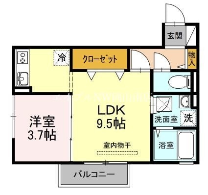 備前西市駅 徒歩11分 2階の物件間取画像