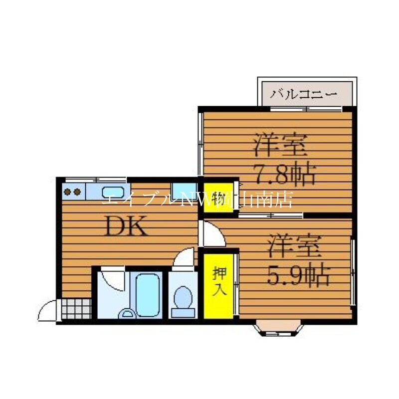 コーポすずらんの物件間取画像