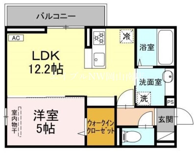 北長瀬駅 徒歩15分 2階の物件間取画像