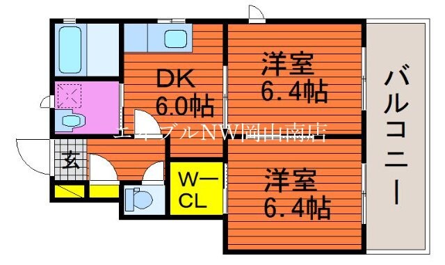 備前西市駅 徒歩19分 1階の物件間取画像