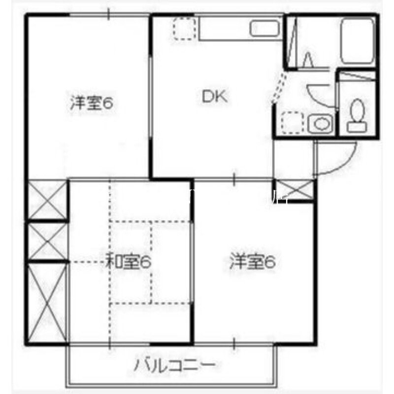 リュミエル洲崎Bの物件間取画像