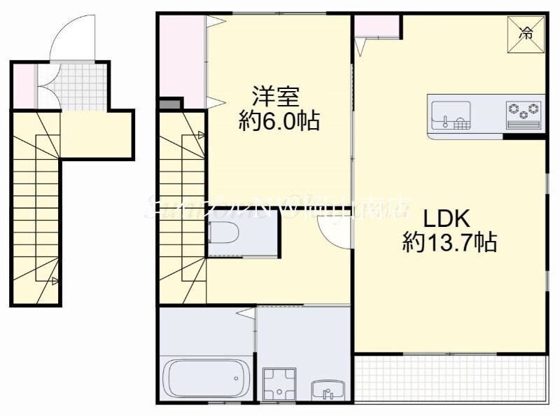 備前西市駅 徒歩13分 2階の物件間取画像