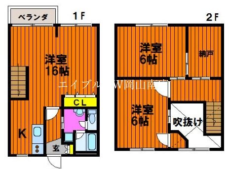 大元駅 徒歩12分 4階の物件間取画像