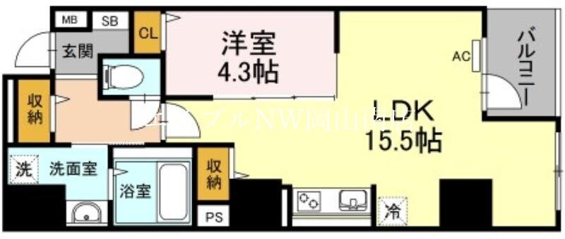 田町駅 徒歩5分 2階の物件間取画像