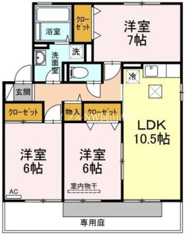 リヴェール　A棟の物件間取画像