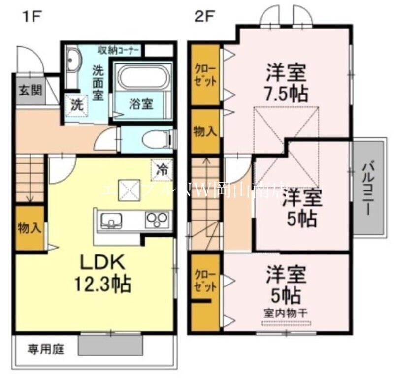 ドリーム　Ａ棟の物件間取画像