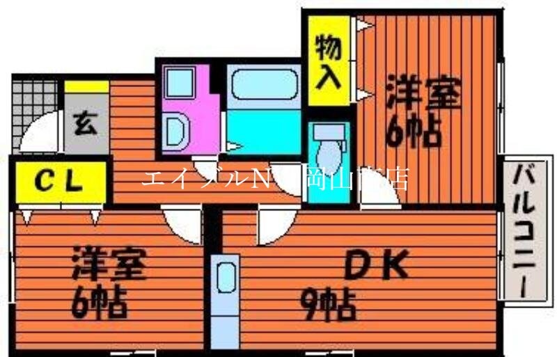 岡山駅 バス35分  三蟠郵便局北下車：停歩4分 1階の物件間取画像