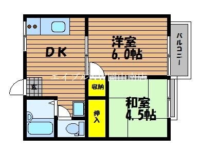 岡山駅 バス30分  岡電バス・福田公会堂下車：停歩2分 2階の物件間取画像