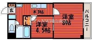 清輝橋駅 徒歩36分 6階の物件間取画像