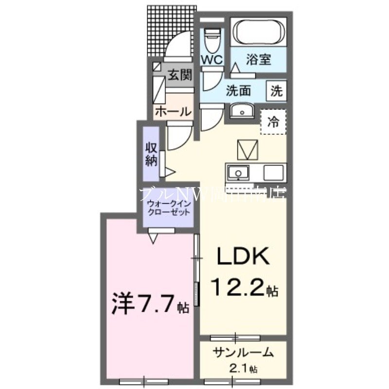 クレール八番館の物件間取画像