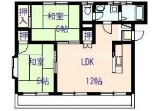 岡山駅 バス29分  福富西二丁目下車：停歩2分 3階の物件間取画像