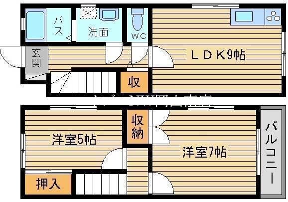 メルヴェーユ浜野　C棟の物件間取画像