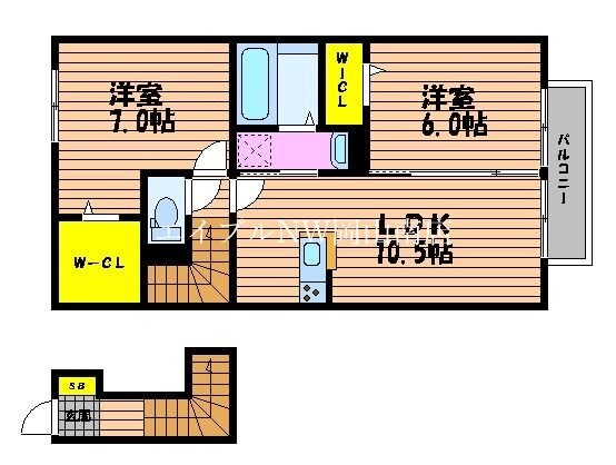 備前西市駅 徒歩42分 2階の物件間取画像