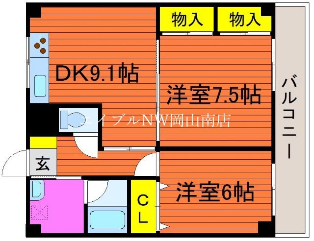 パレスマリソルの物件間取画像