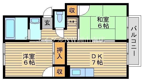 備前西市駅 徒歩52分 2階の物件間取画像