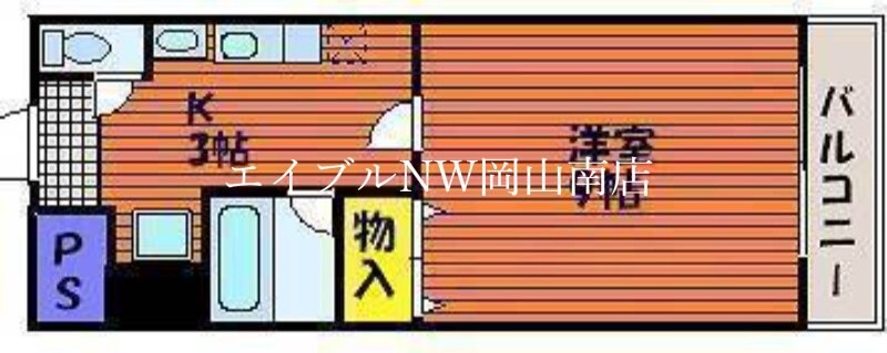 岡山駅 バス40分  松浜町下車：停歩1分 4階の物件間取画像