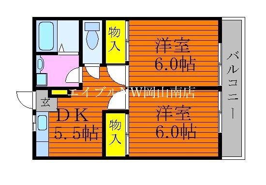 妹尾駅 徒歩25分 2階の物件間取画像