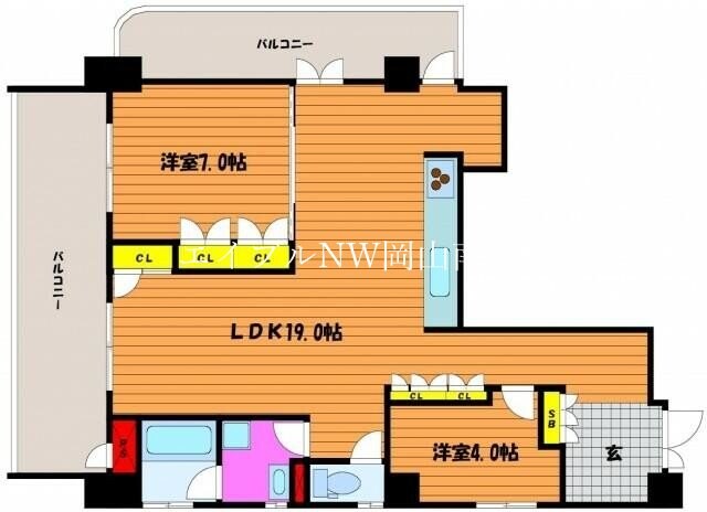 アルバ鹿田町の物件間取画像