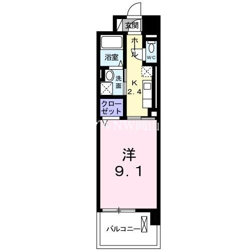 新西大寺町筋駅 徒歩4分 2階の物件間取画像