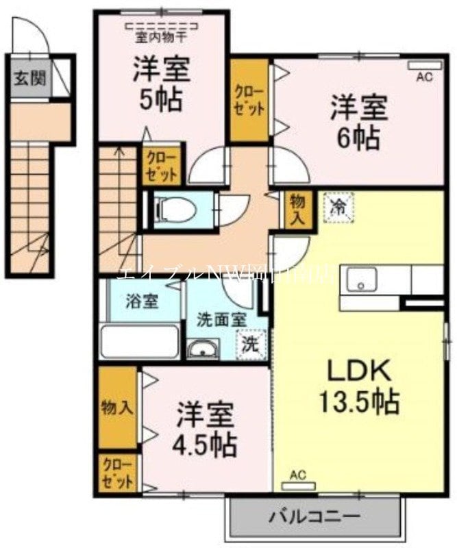 妹尾駅 徒歩8分 2階の物件間取画像