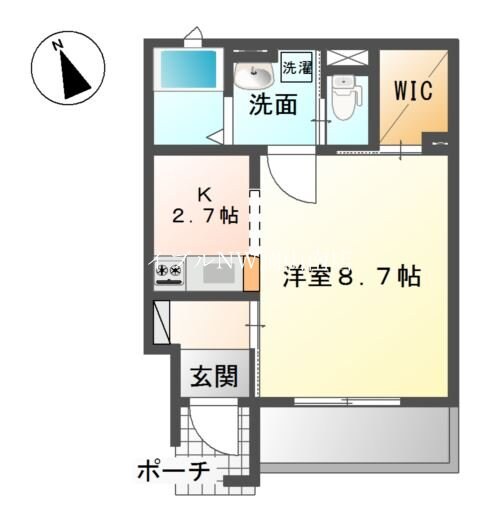 備前西市駅 徒歩12分 1階の物件間取画像