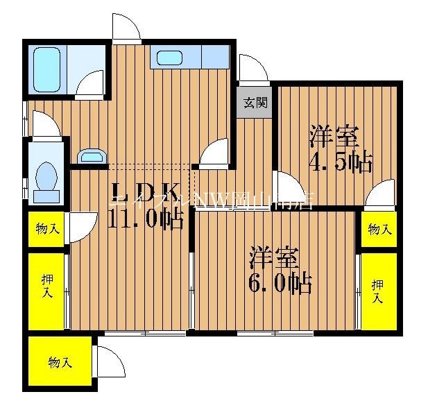 清輝橋駅 徒歩53分 1階の物件間取画像