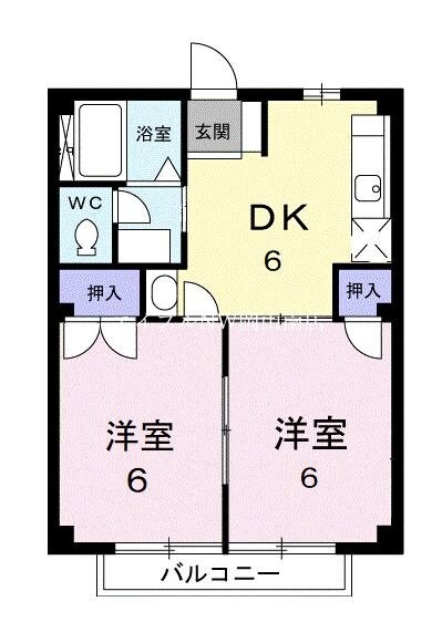 常山駅 徒歩12分 2階の物件間取画像