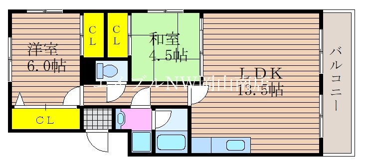 グランパレス福成の物件間取画像