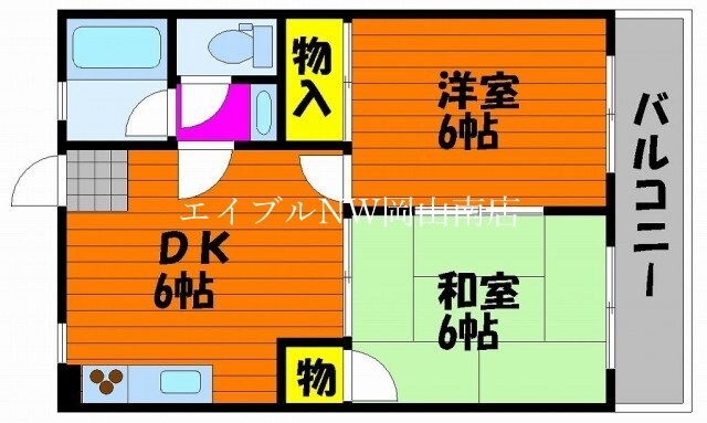 備前西市駅 徒歩21分 4階の物件間取画像