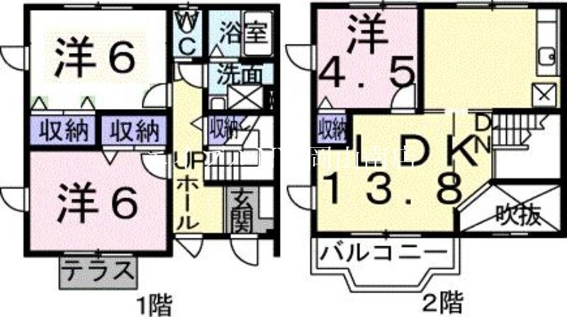 彦崎駅 徒歩5分 1階の物件間取画像