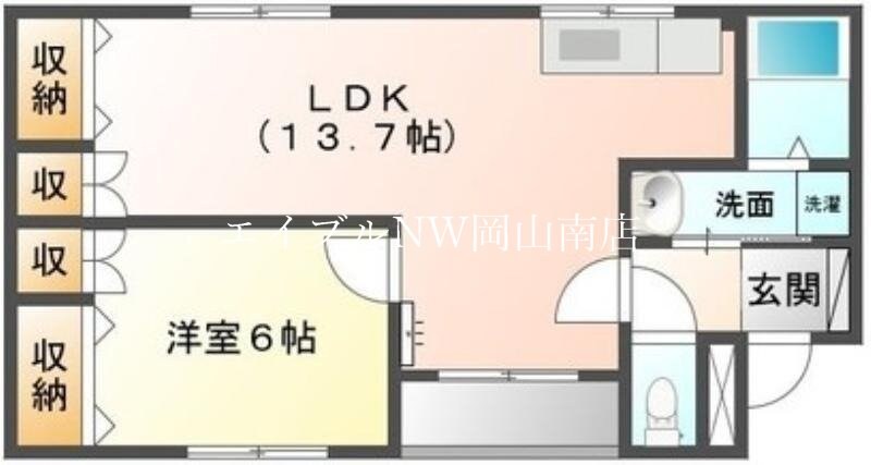 備前西市駅 徒歩35分 1階の物件間取画像