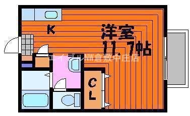 ローズガーデン庭瀬の物件間取画像