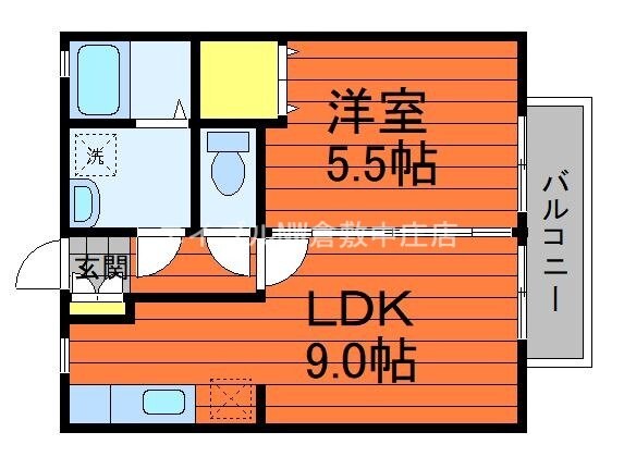 ビバリースクエアBの物件間取画像