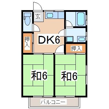 磐梯熱海駅 徒歩9分 2階の物件間取画像