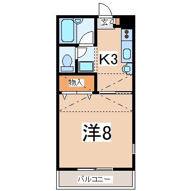 郡山駅 バス20分  荒井団地下車：停歩6分 2階の物件間取画像