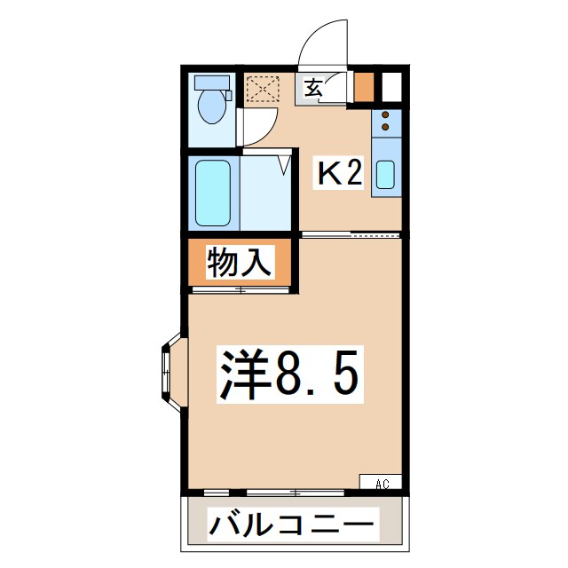 郡山駅 バス19分  疎水事務所下車：停歩1分 1階の物件間取画像