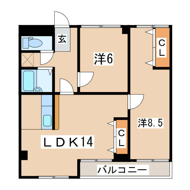 須賀川駅 バス11分  浜田鉱泉下車：停歩4分 1階の物件間取画像