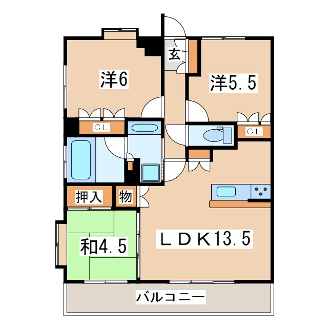 サンヴァーリオ菜根の物件間取画像