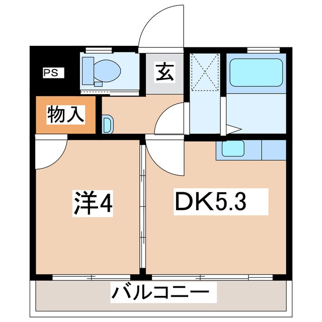 郡山駅 バス9分  深沢下車：停歩1分 1階の物件間取画像