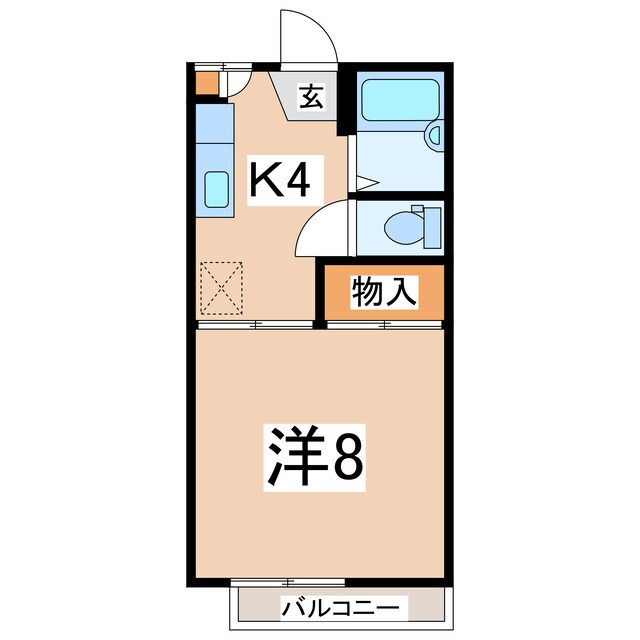 郡山富田駅 徒歩10分 2階の物件間取画像