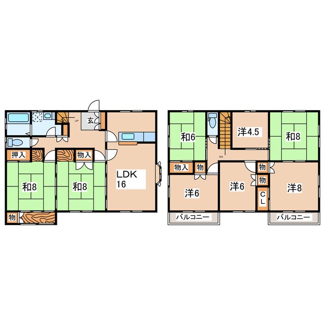 郡山駅 バス20分  台新下車：停歩9分 1-2階の物件間取画像