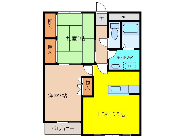 ＭＯＭＯ１１東松山　(箭弓町2丁目)の物件間取画像